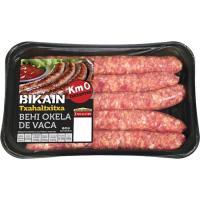 Salchicha de vacuno BIKAIN, bandeja 350 g