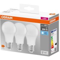 Bombilla Led E27 estándar 8,5W 4000K, luz neutra OSRAM, caja 3 uds