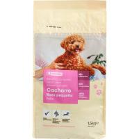 Alimento para perro mini cachorro EROSKI, saco 1,5 kg