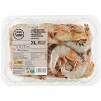 Langostino blanco calibre 30/40 GGN EROSKI Natur, bandeja 450 g