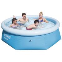 Piscina desmontable autoportante 244x66 cm, sin depuradora, Fast Set BESTWAY, 1 ud