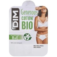 Sujetador mujer con aro algodón orgánico, blanco DIM, talla 95C