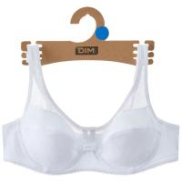 Sujetador mujer con aro algodón orgánico, blanco DIM, talla 105C