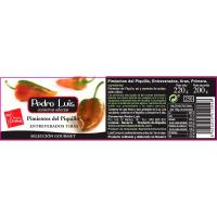 Pimiento piquillo entreverado en tiras PEDRO LUIS, frasco 200 g