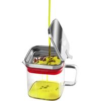 Grasera cuadrada de carne, tapa acero inoxidable IBILI, 600 ml
