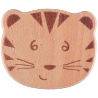 Cacabel de madera el tigre, efecto de caída y tintineo con una campana , promueve  el agarre, madera de haya 100% certificada de bosques gestionados de forma sostenible BEBE CONFORT