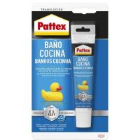 Silicona baño&cocina color transparente PATTEX, tubo 50 ml