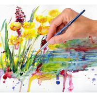 Tubo de pintura acrílica, 12 colores, Karat STAEDTLER, caja 12 uds