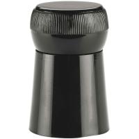 Tapón negro para botella de cava, cierre hermético BOJ, 1 ud