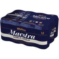 Cerveza Maestra MAHOU, pack lata 12x33 cl