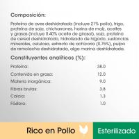 Alimento de pollo gato esterilizado PERFECT FIT, paquete 1.400 g