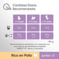 Alimento junior  gato esterilizado PERFECT FIT, paquete 750 g