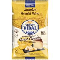 Patatas sarten queso curado VICENTE VIDAL, bolsa 135 g