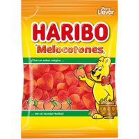 Gomis de melocotones HARIBO, bolsa 100 g