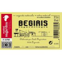 BEGIRISTAIN sagardo naturala Euskal Sagardoa JD, botilatxoa 37,5 cl