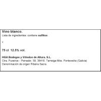 Vino Blanco Godello D.O. Rib. Sacra REGINA VIARUM, botella 75 cl