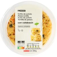 Tortilla de patata-calabacín-huevo campero EROSKI, 1 ud, 300 g
