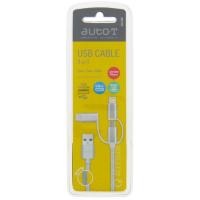 Cable 3 en 1: micro USB-Iphone-USB-C AUTO-T, 1 ud