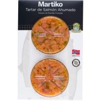 Tartar de salmón ahumado MARTIKO, pack 2x75 g