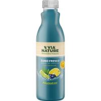 Zumo de lima limón con espirulina VIANATURE, botella 75 cl