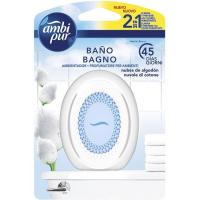 Ambientador para baño nubes de algodón AMBIPUR, pack 1 ud