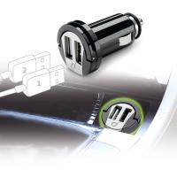 Cargador coche 2 usb 10w negro CELLULAR LINE, 1 ud
