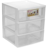 Cajonera de plástico de 3 cajones, 380x380x4450 mm HEGA, 1 ud