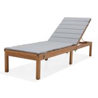 Tumbona de madera de eucaliptus FSC KINGSBURY, 191x60x87 cm 