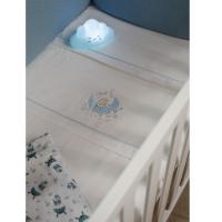 Lámpara quitamiedos nube blanca, luz led, pilas incluidas INTERBABY