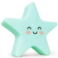 Lámpara quitamiedos estrella azul, luz led, pilas incluidas INTERBABY