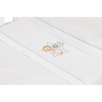 Sábanas de cuna Animalitos gris, 60x120 cm, 3 piezas, 100% algodón INTERBABY, 1 ud