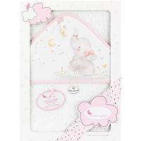Capa de baño 100x100cm  con capucha, 100% algodón tacto suave,absorbente INTERBABY