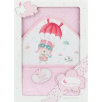 Capa de baño 100x100cm  con capucha, 100% algodón tacto suave,absorbente INTERBABY