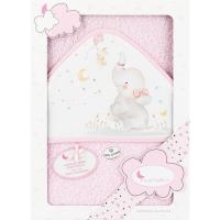 Capa de baño 100x100cm  con capucha, 100% algodón tacto suave,absorbente INTERBABY