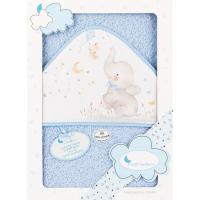 Capa de baño 100x100cm con capucha 100% algodón tacto suave y absorbente INTERBABY