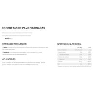 Brocheta de pavo marinada ADELIS, bandeja 310 g