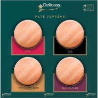 Surtido patés de pato supreme DELICASS, pack 4x70 g