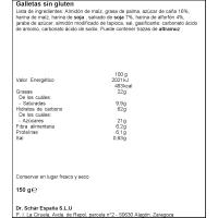 Galleta Digestive sin gluten SCHAR, caja 150 g