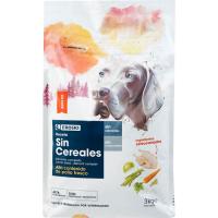 Alimento no grain de pollo para perro EROSKI, saco 3 kg