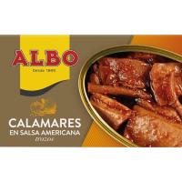 ALBO txibia zatiak saltsa amerikarrean, lata 112 g