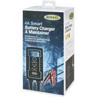 Cargador de baterías inteligente, 12V 4 amperios RING, 1 ud