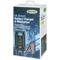 Cargador de baterías inteligente, 12V 6 amperios RING, 1 ud