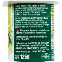 Yogur sabor limón País Vasco EROSKI, pack 4x125 g