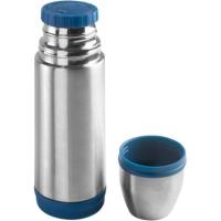 Botella termo de acero inoxidable 18/10, modelo Office  acero y azul IBILI, 300 ml