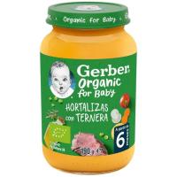 Tarrito de hortalizas con ternera GERBER, tarro 190 g