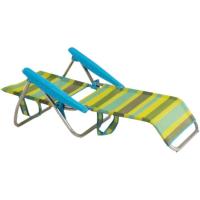 Silla cama de playa lima, aluminio, textilene, plegable, posiciones, 77x60x83cm
