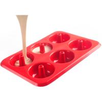 Molde de donuts, 6 huecos, silicona, temperaturas entre -60º y +230º IBILI, 1 ud