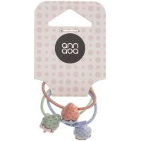 Goma para el pelo mini motivo infantil ANNABA, pack 3 uds