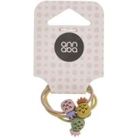 Goma para el pelo mini motivo infantil ANNABA, pack 3 uds