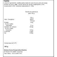 Natilla de huevo BIZKAIA ESNEA, tarrina 140 g